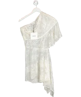 ARAKII Cream Asymmetrical Lace Skirt UK M