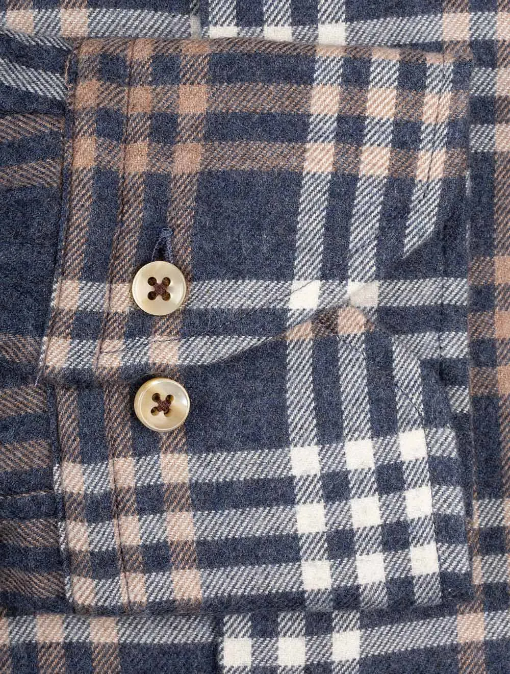 Fitted Check Shirt Grey