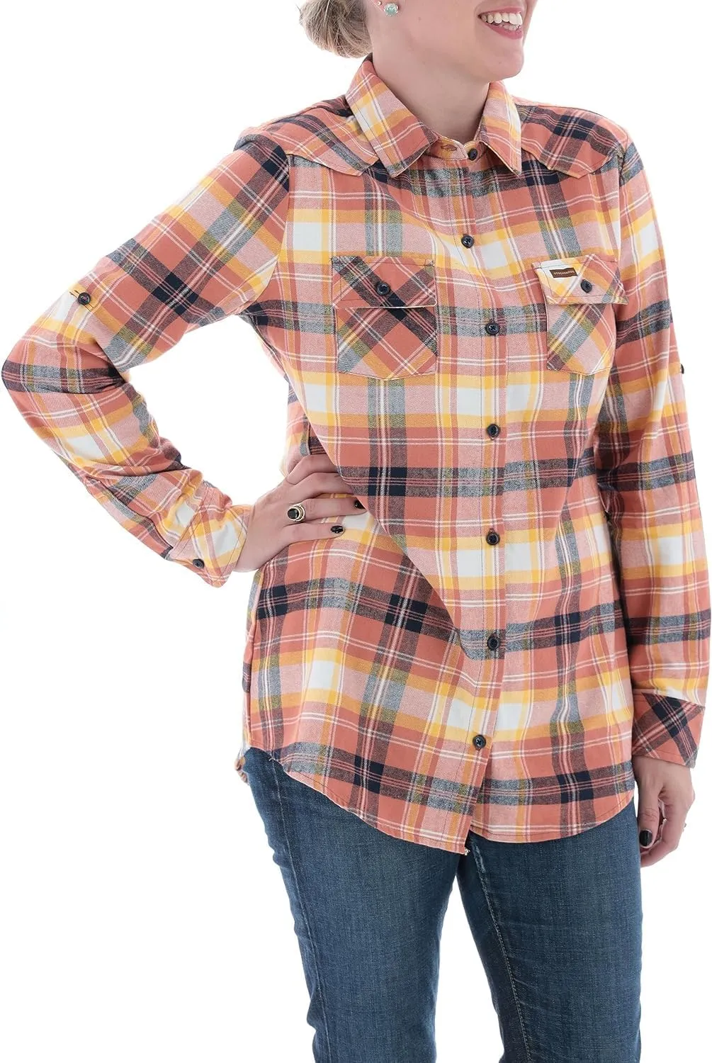 Legendary Whitetails Women's Stockyards Plaid Flannel Shirt