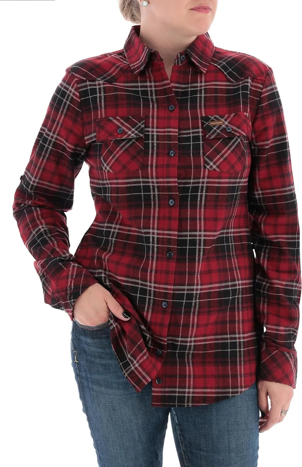Legendary Whitetails Women's Stockyards Plaid Flannel Shirt