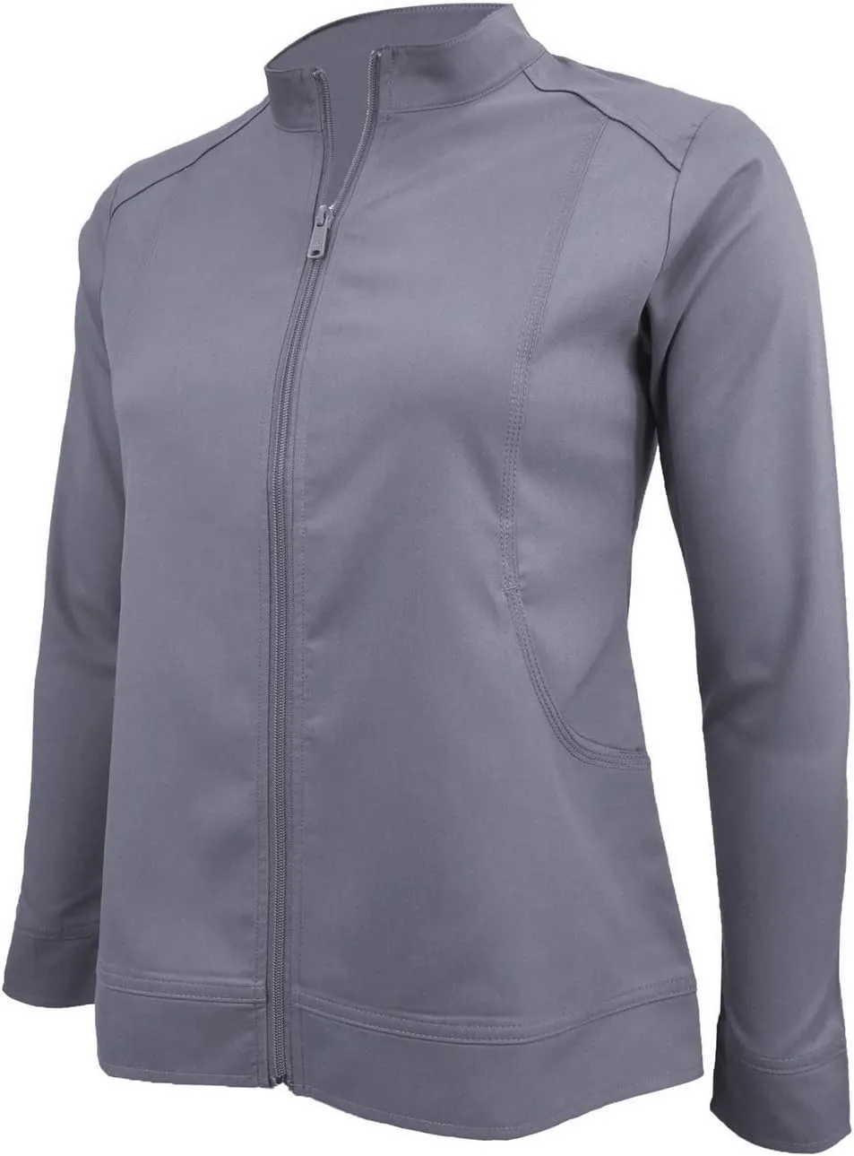 M&M SCRUBS Women's Ultra Soft Front Zip Warm-Up Scrub Jacket