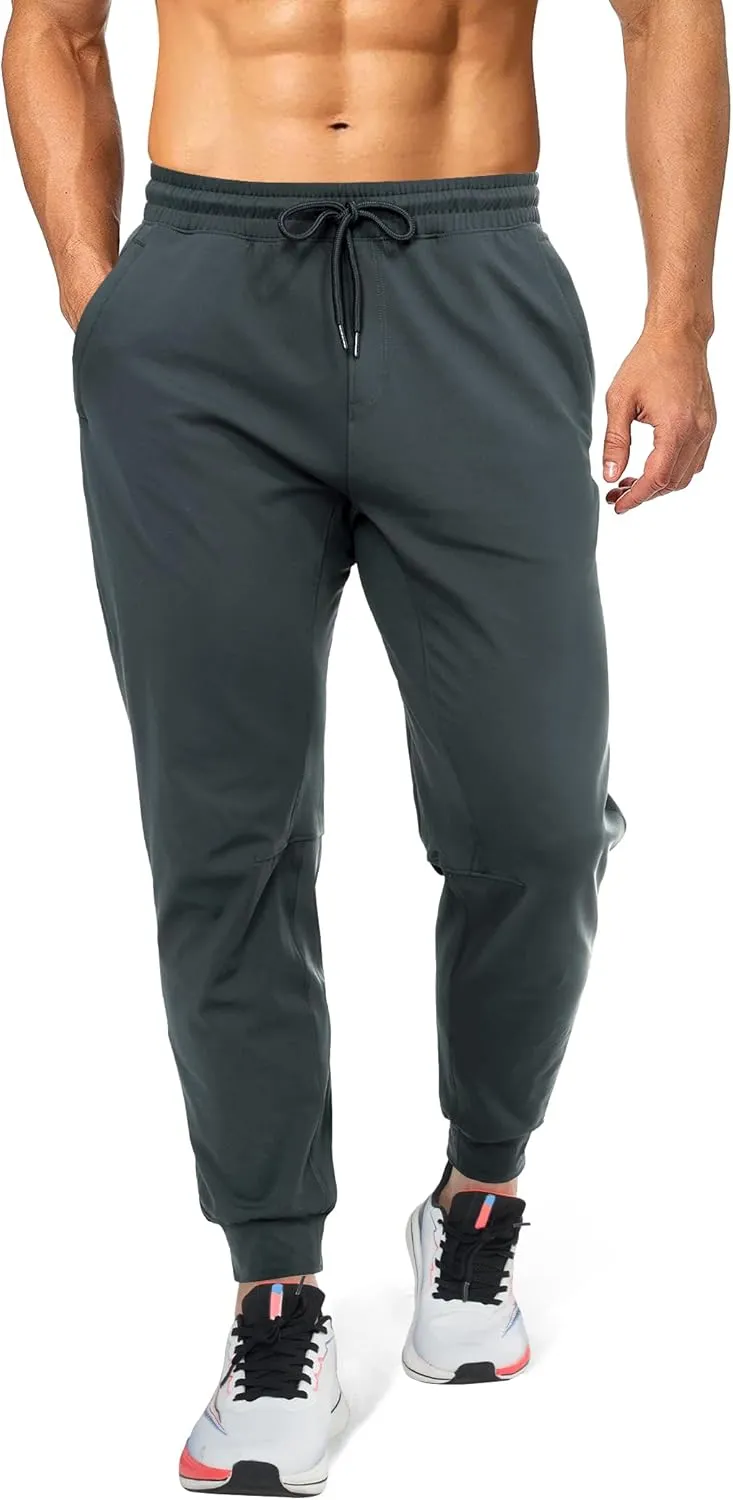Mens Sweatpants Athletic Pants Workout Track Pants Traning Pants with Zipper Pockets Joggers for Men Gym, Running