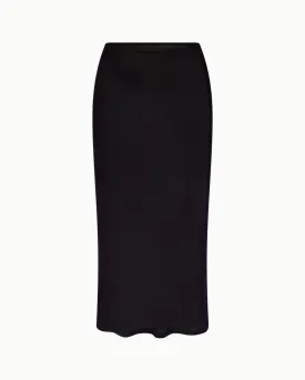 Mesh Midi Skirt | Black