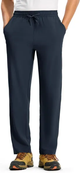 Rdruko Men's Sweatpants Lightweight Quick Dry Workout Joggers Running Gym Athletic Track Pants with Pockets