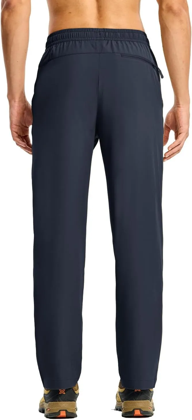 Rdruko Men's Sweatpants Lightweight Quick Dry Workout Joggers Running Gym Athletic Track Pants with Pockets