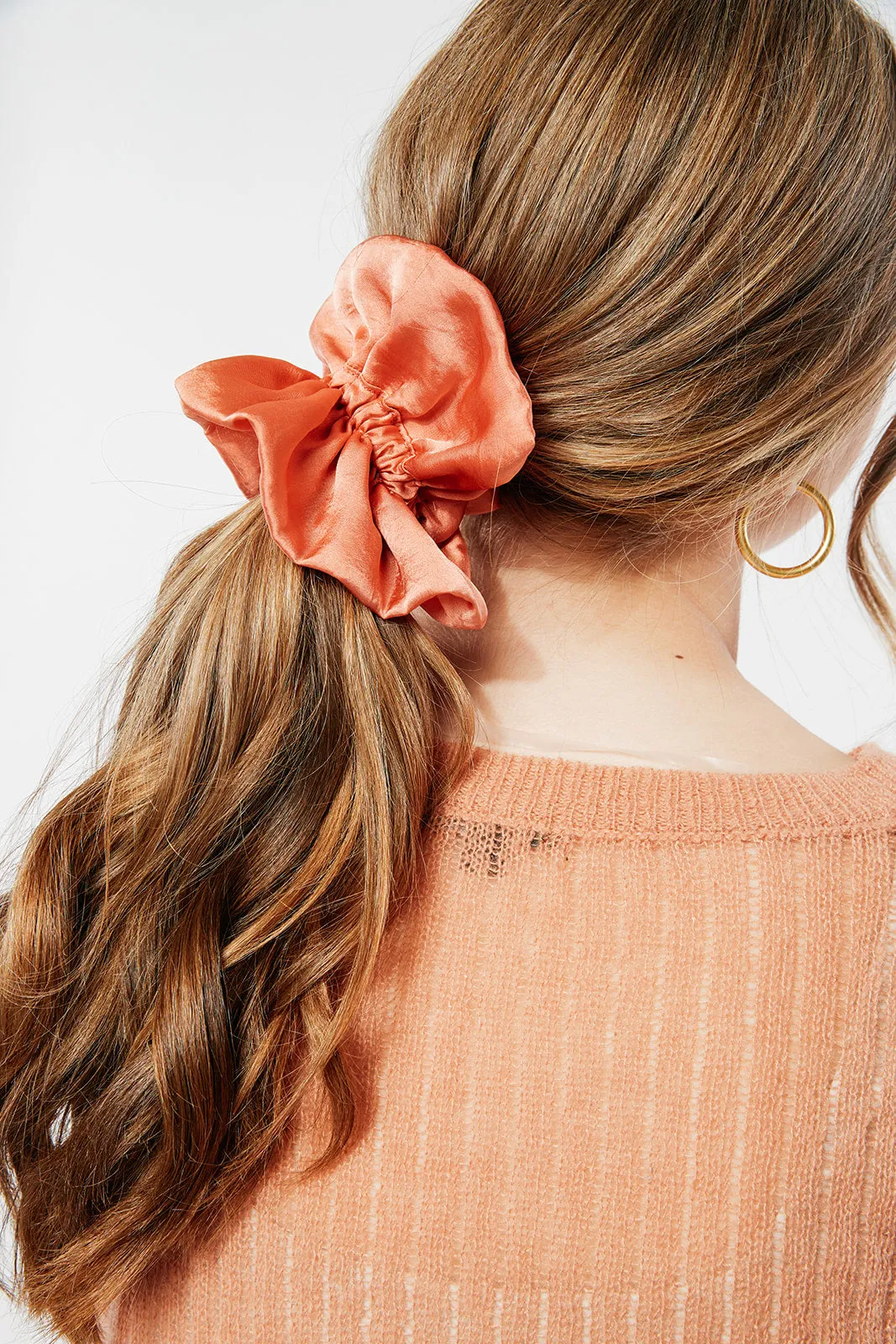Ruffle Silk Series Scrunchie | Silky Satin Chiffon | Luxury Designer Hair Scrunchies | Handmade