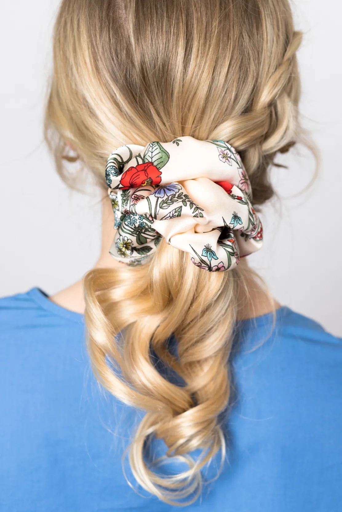 Ruffle Silk Series Scrunchie | Silky Satin Chiffon | Luxury Designer Hair Scrunchies | Handmade