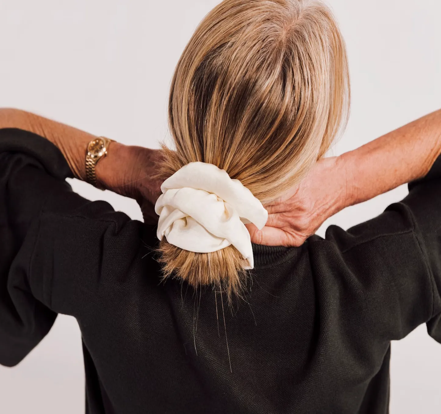 Ruffle Silk Series Scrunchie | Silky Satin Chiffon | Luxury Designer Hair Scrunchies | Handmade