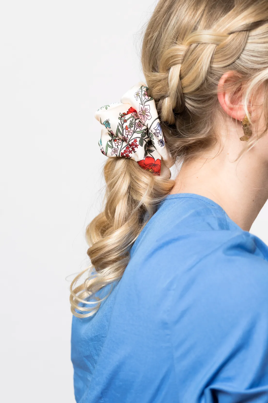 Ruffle Silk Series Scrunchie | Silky Satin Chiffon | Luxury Designer Hair Scrunchies | Handmade