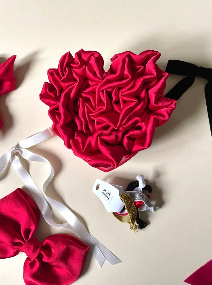 Ruffle Silk Series Scrunchie | Silky Satin Chiffon | Luxury Designer Hair Scrunchies | Handmade