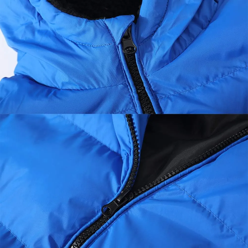 SNOW DREAMS Boys Spring Winter Coat Waterproof Puffer Fall Jacket Hooded Warm for Kids Outerwear Parka